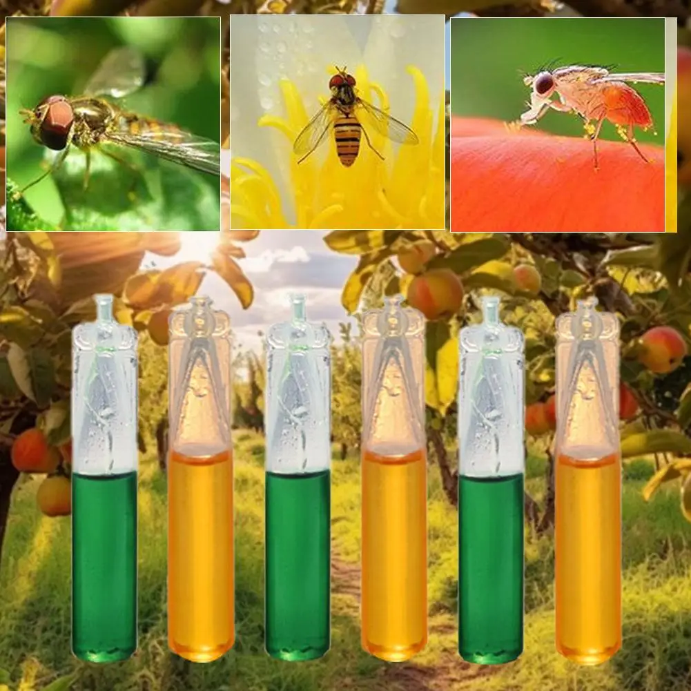 10pcs Drosophila Attractant Fruit Fly Attractant Liquid Fruit Fly Killer For Outdoor Camping Travaling Pheromone fruit fly attractant