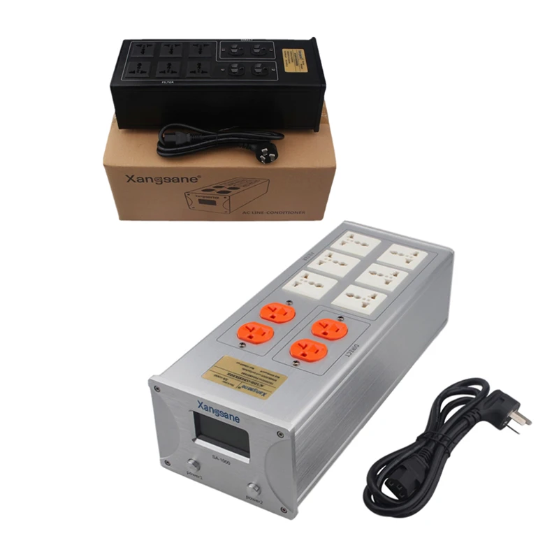 Aluminum Alloy 6 Socket Power Filter Outlet