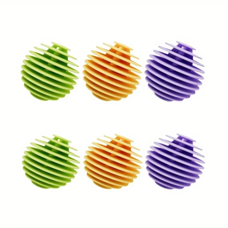 6 Reusable Anti-tangling Laundry Balls Wrinkle Remove