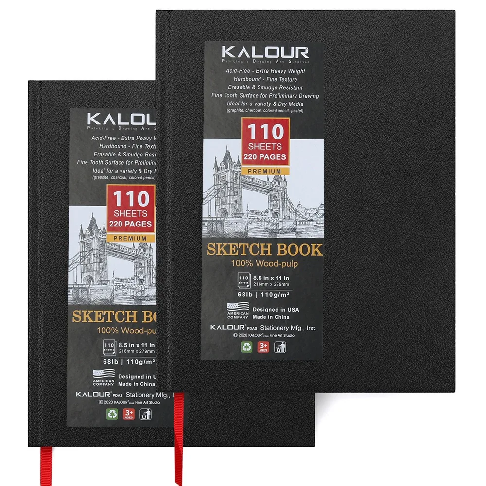 Oxford Spiral Sketchbook A4 - 50 Sheets, 100gsm, Acid-Free Hard Cover For Drawing & Sketching