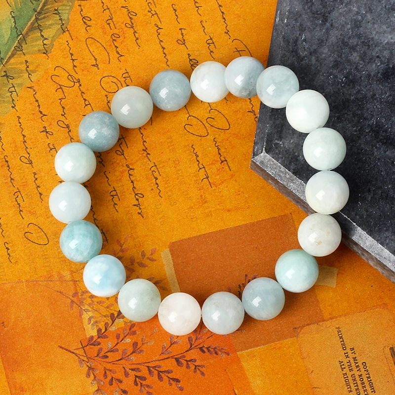 Energy Aquamarine Crystal Bracelets 5A Quality Reiki Quartz Moisturize the Skin Bracelets for Women Healing Repair Skin Jewelry - Image 6