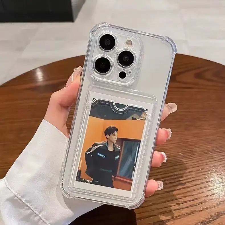 รูปสินค้า เคสใสใส่การ์ด รองรับ iPhone หลายรุ่น