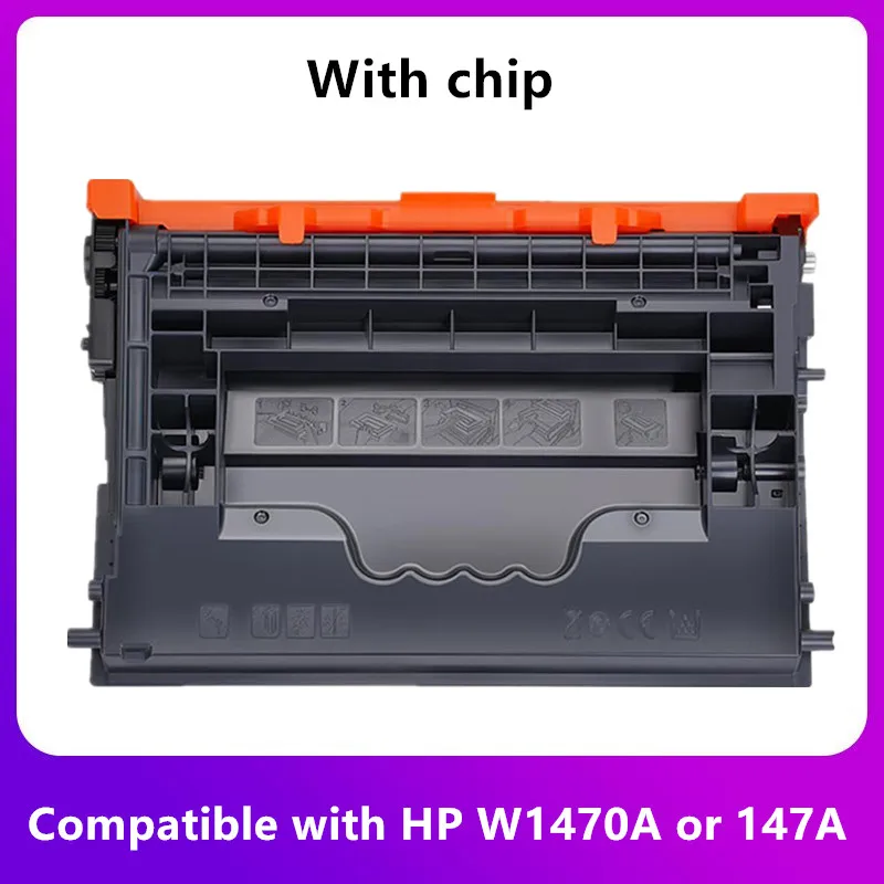 

Compatible HP W1470A W1470X 147A 147X Toner Cartridge W1470A MFP M634 M635 M636 M610/611/612 Cartridge without Chip