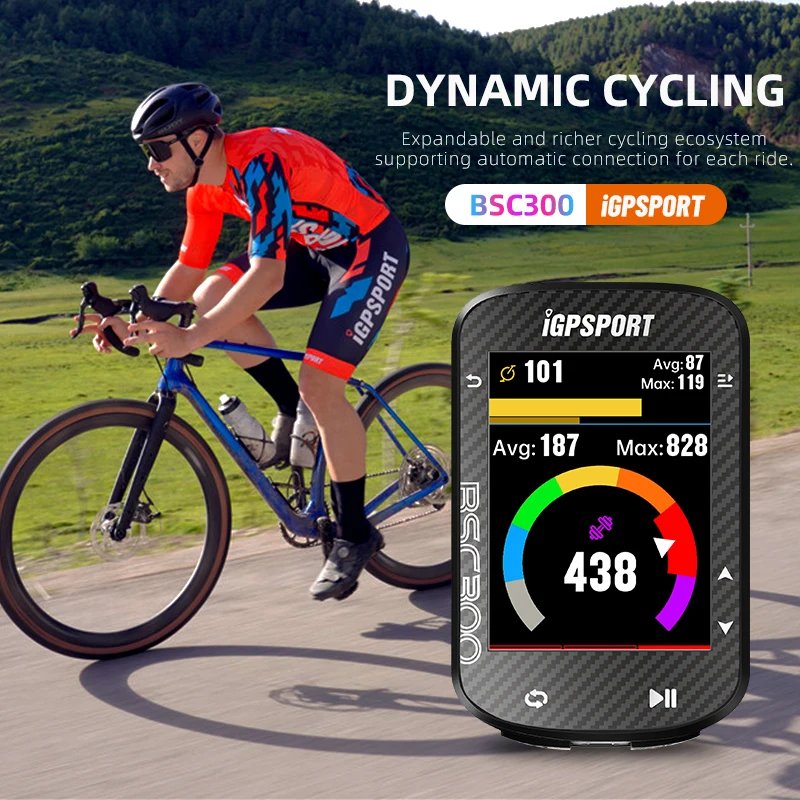 iGPSPORT BSC300 Store GPS Portuguese Russian ANT+ Cycling Bike Computer Waterproof Bicycle Sensor Group Odometer