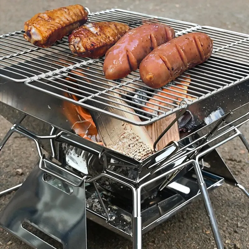 Camping Charcoal Stove & BBQ Grill - Image 2