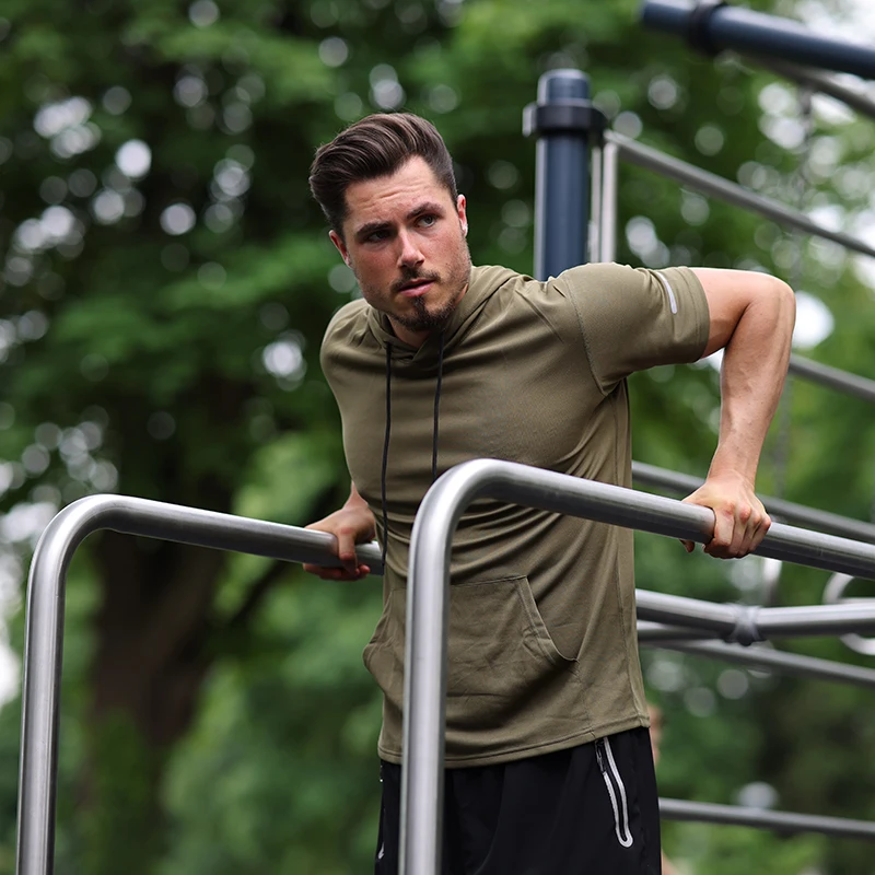 Men Workout Shirts 2/3 Pack Dry Fit Moisture Wicking Short Sleeve Mesh Athletic T-Shirts