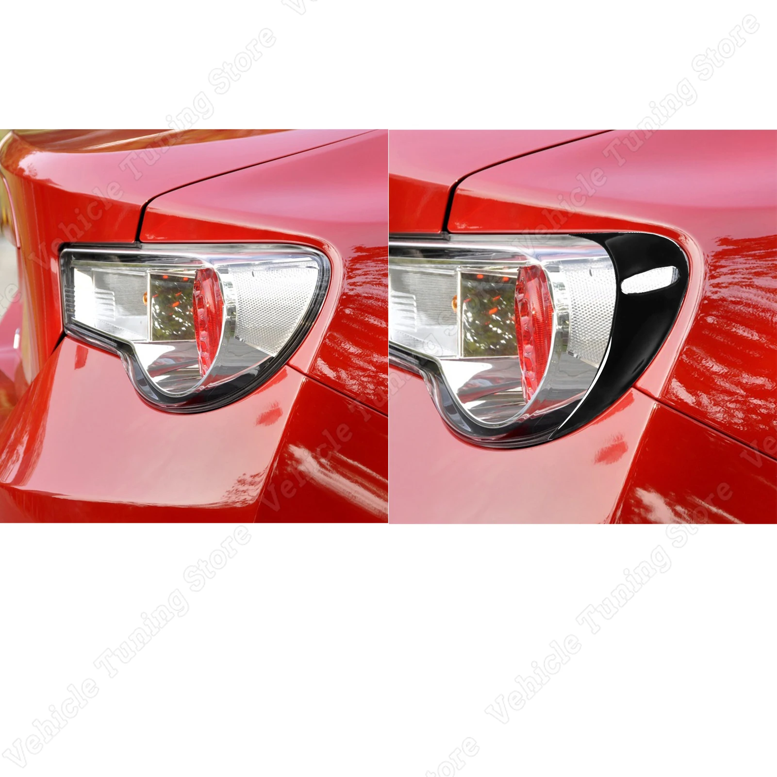 Car Front Headlamp Eyebrow Eyelid Cover Stickers Trim For Toyota GT86  2013-2020 