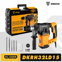 DEKO DKRH32LD15 220V Multifunctional Impact Rotary Hammer 1500W For Woodworking DIY Electric Demolition Hammer Drill Power Tools 1