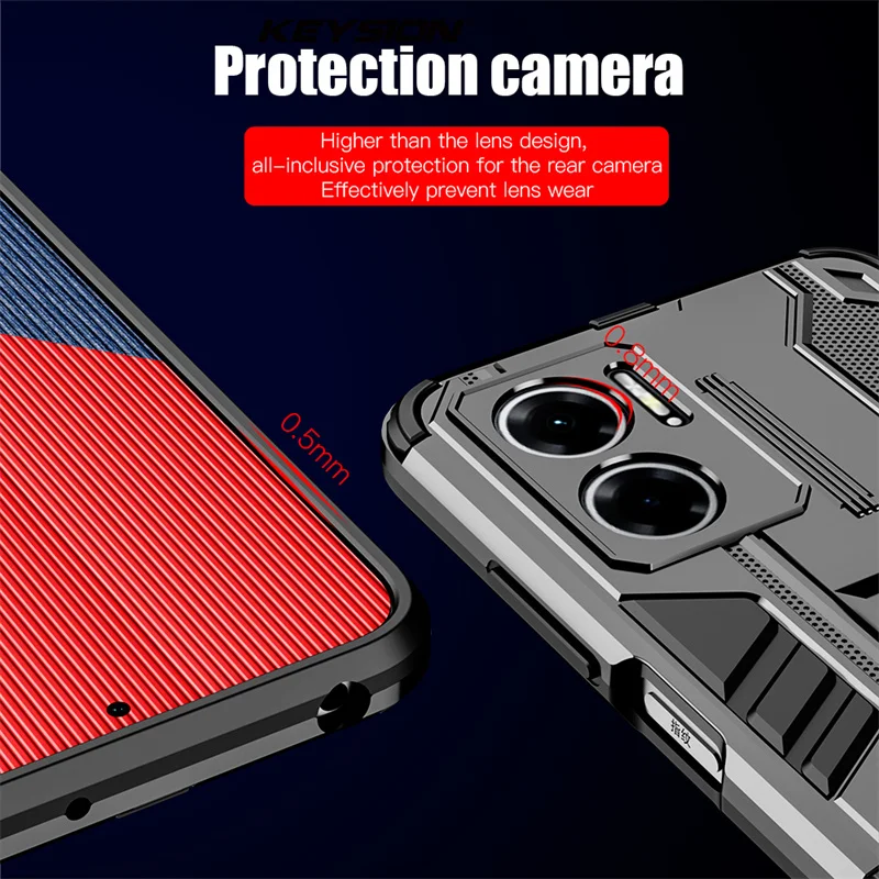 Shockproof Armor Case with Magnetic Holder - Durable Hard PC Phone Cover