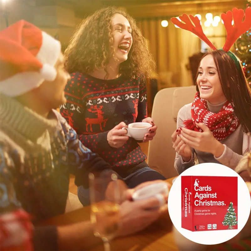 2024 Cards Against Christmas Board Game Card Expansion Party Gathering Set Creative And Fun Multiplayer Interactive Game Gifts 2