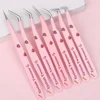 7styles Professional Eyelash Tweezers Stainless Steel Curved 3D Lashes Extension Makeup Tools Anti-static False Eyelashes Pincet 6