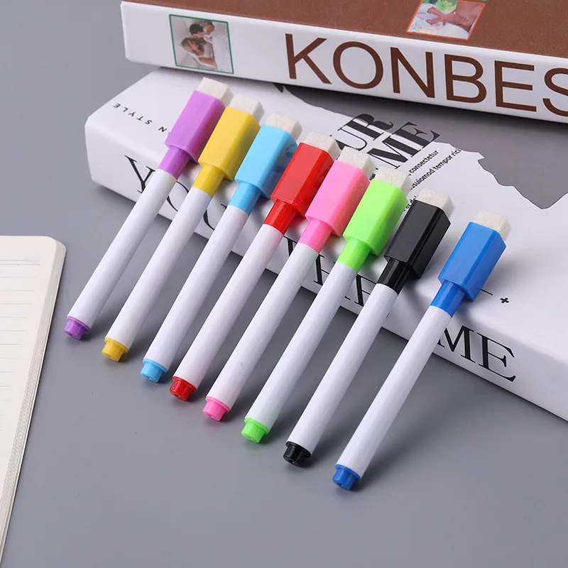 6 colors dual double headed highlighter pens fluorescent marker art drawing stationery school office supply 6 Colors Erasable Magnetic Whiteboard Marker Pen Blackboard Marker Chalk Glass Ceramics Office School Art Marker Stationery