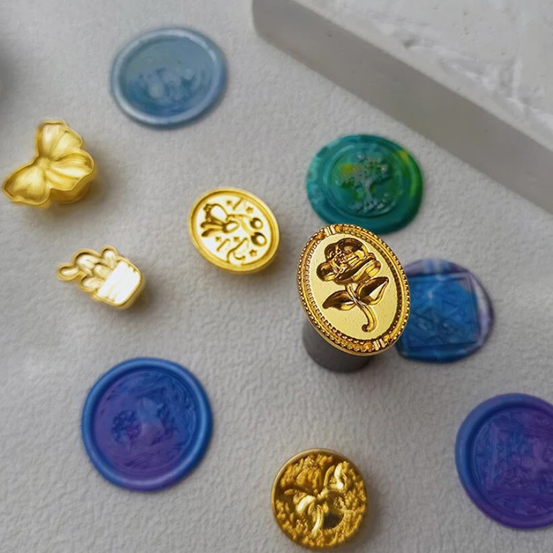Wax Seal Stamp 3D embossed vintage craft for card DIY wedding invitation gift packing scrapbook sealing