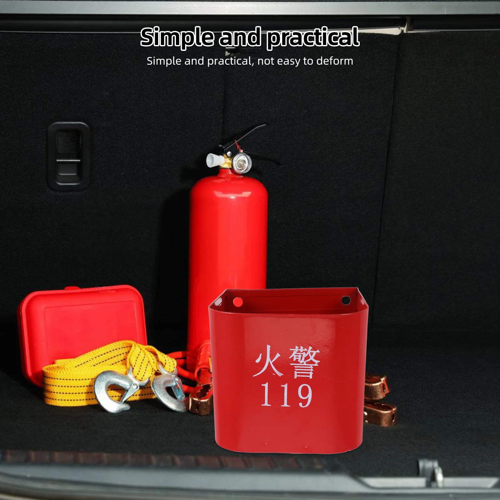 Fire Extinguisher Base Hanging Brackets Stand Mount for Vehicle Wall Iron Hanger