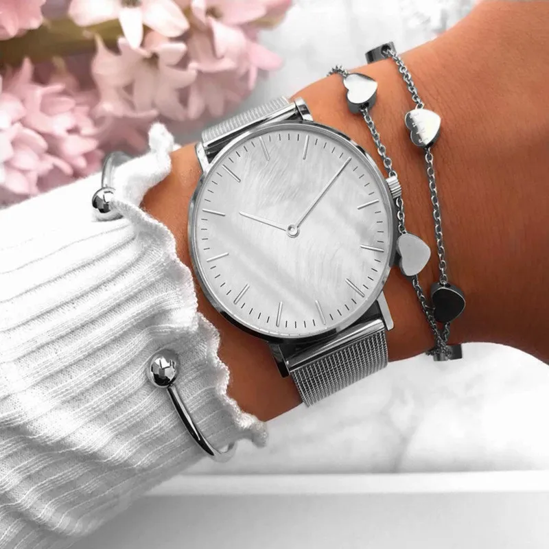 Luxury Brand Watches For Women Fashion Alloy Analog Ladies Quartz Wrist Watches Simple Elegant Women Watch Gifts Montre Femme - 5