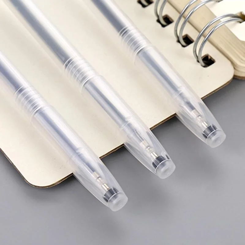 10 stücke Gel Stift Shell Kugelschreiber Transparente Abdeckung Klar Stift Stationäre Büro Schule Liefert Schreiben Werkzeuge Bildung Liefert – Detail 8
