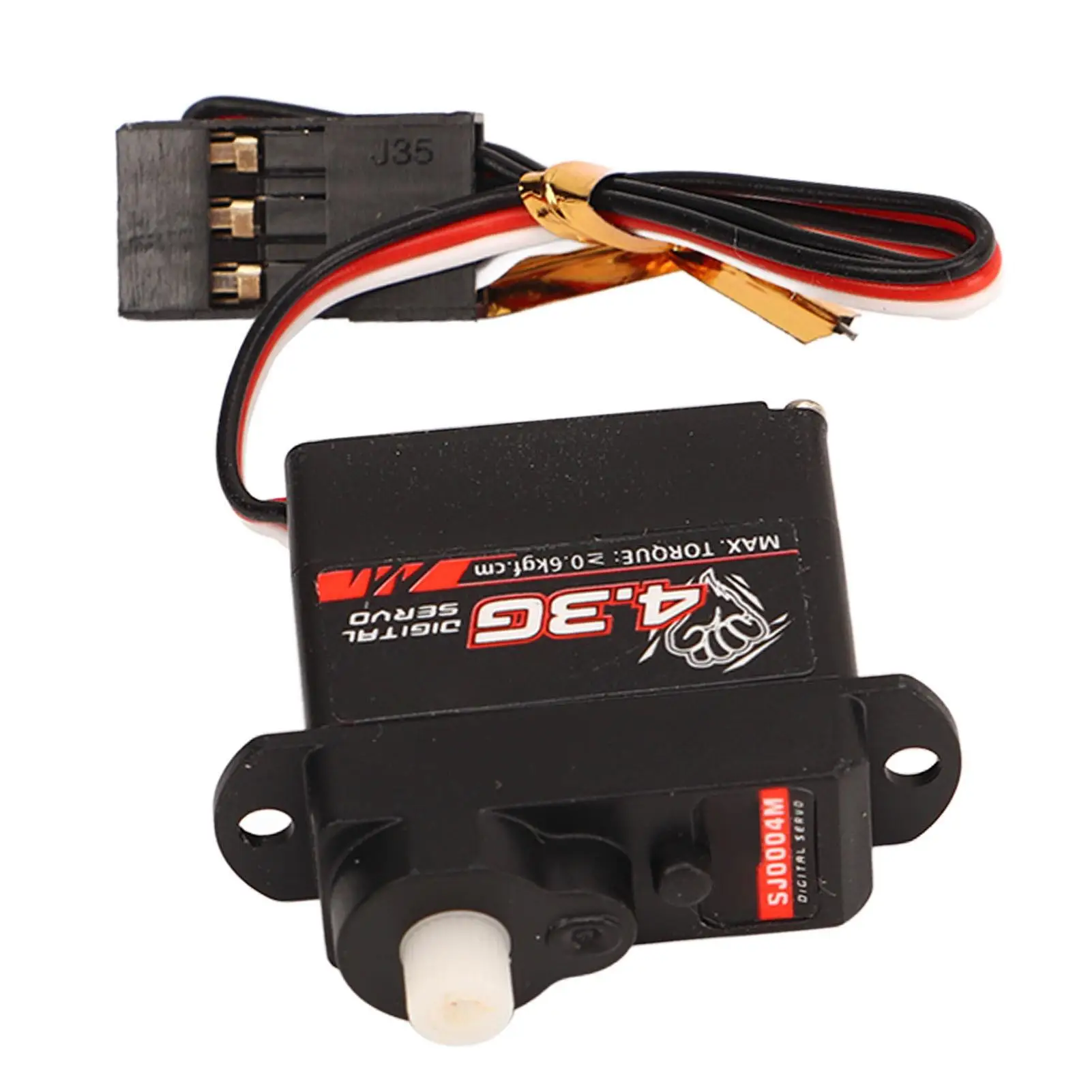 High Precision Low Noise RC Digital Servo Motor 4.8-6V for fixed Wing Aircraft-Black DC Control