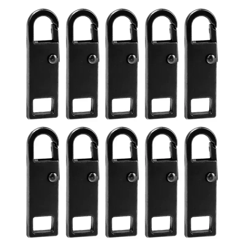Metal Zipper Slider Puller - Detachable Instant Repair Kit for Clothing, Luggage, and Purses