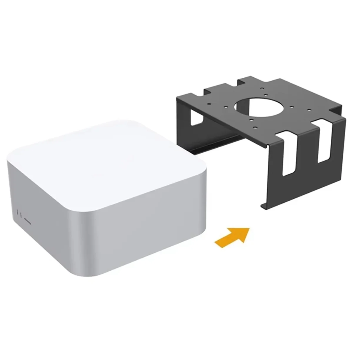 A04R-New Desktop Bottom Wall Bracket Stand for Apple Mac Studio Host Accessories Hanging Cooling Holder Rack Under Desk Mount