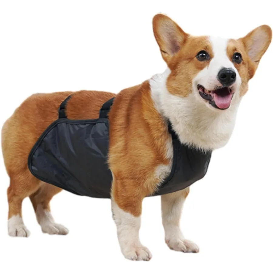Waterproof Corgi Dog Vest Chest Protector Gray