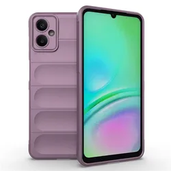 Premium Shockproof Soft Silicone Protective Bumper Case - Durable Rubber Cover - A26 (Purple)