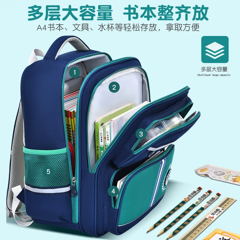 Sacs d'école pour enfants, sacs à dos orthopédiques pour filles et garçons, cartables pour enfants, sacs à dos pour l'école primaire, cartable pour enfants, mochila