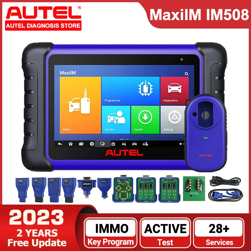 Autel MaxiIM IM508 키 포브 프로그래머, OBD2 자동차 진단 스캐너, 액티브 테스트 28 개 이상 서비스, IMMO 키 프로그래밍 스캔 도구