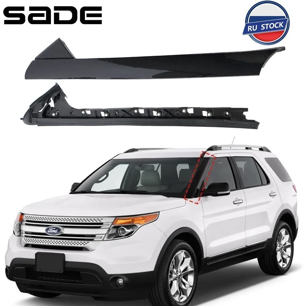 Car Accessories 2PCS Windshield Pillar Trim Panel For Ford Explorer 2011 -