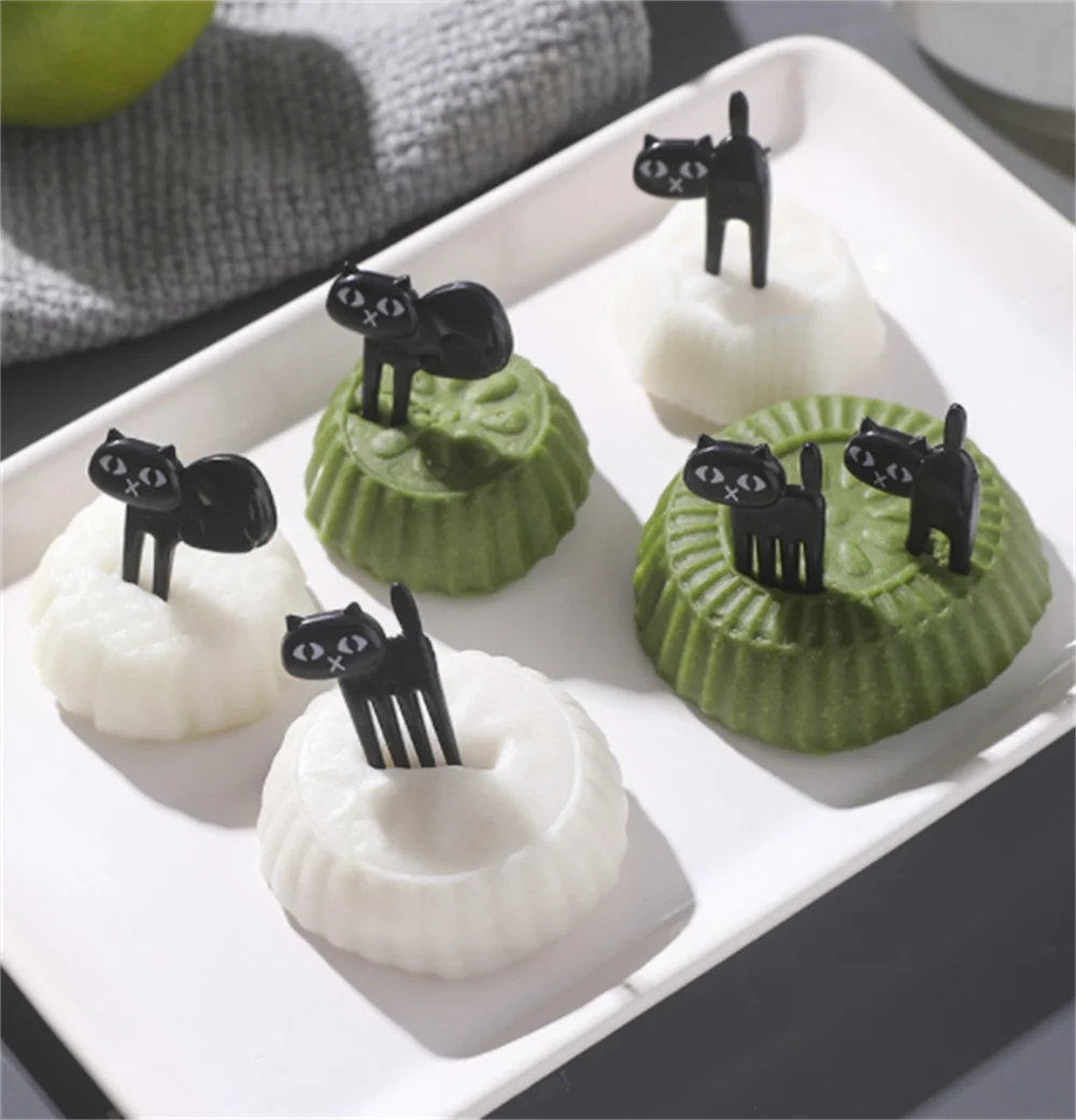 6-20 Pcs Animal Fruit Fork Food Grade Plastic Mini Cartoon Kids Cake Fruit Toothpick Bento Lunch Dessert Accessories Party Decor Fruit Fork Food Toothpicks Food Picks
