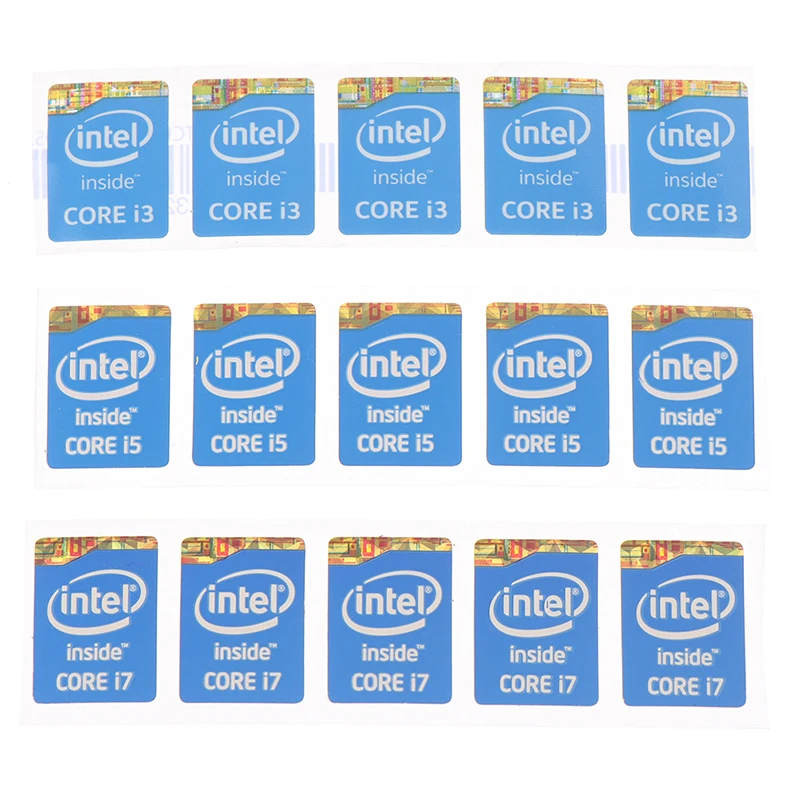 5Pcs Computer Stickers 4th Generation Intel Core I3 I5 I7 Sticker Label Notebook Decoration