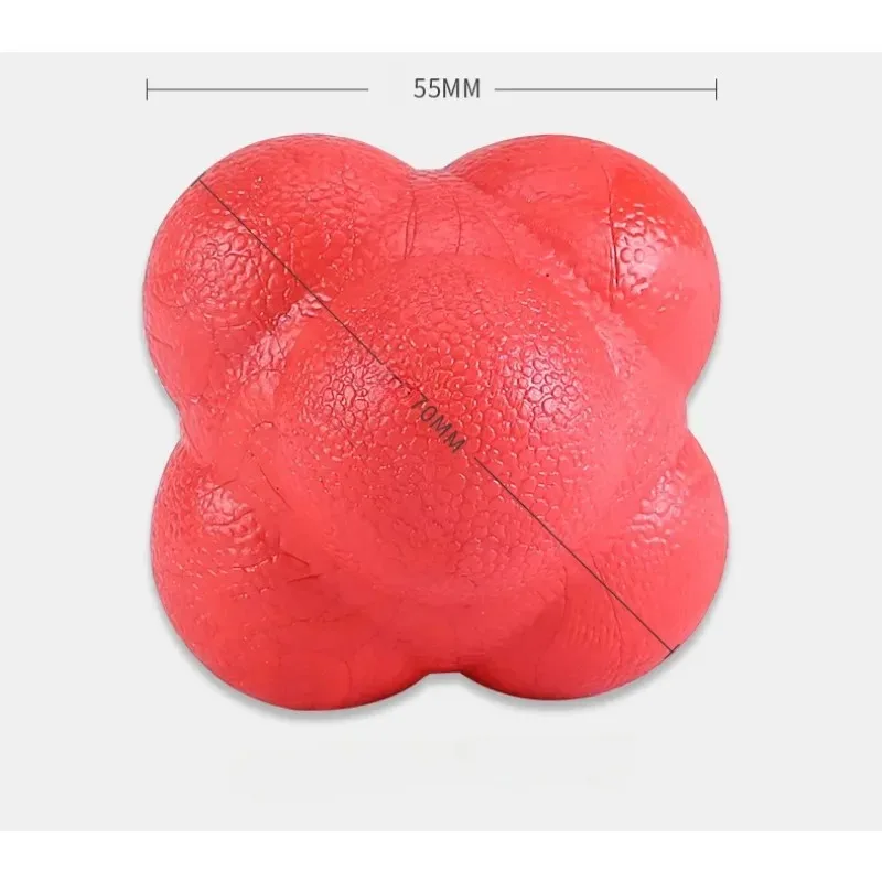 Hexagonal Reaction Ball Football Basketball Sport Speed Agility Skills Training Unpredictable Reaction Ball Outdoor Fitness