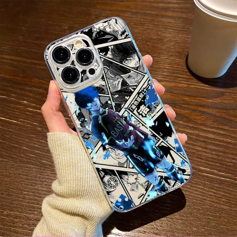 Blue Lock X Yoichi Isagi Cool Anime Transparent Phone Case