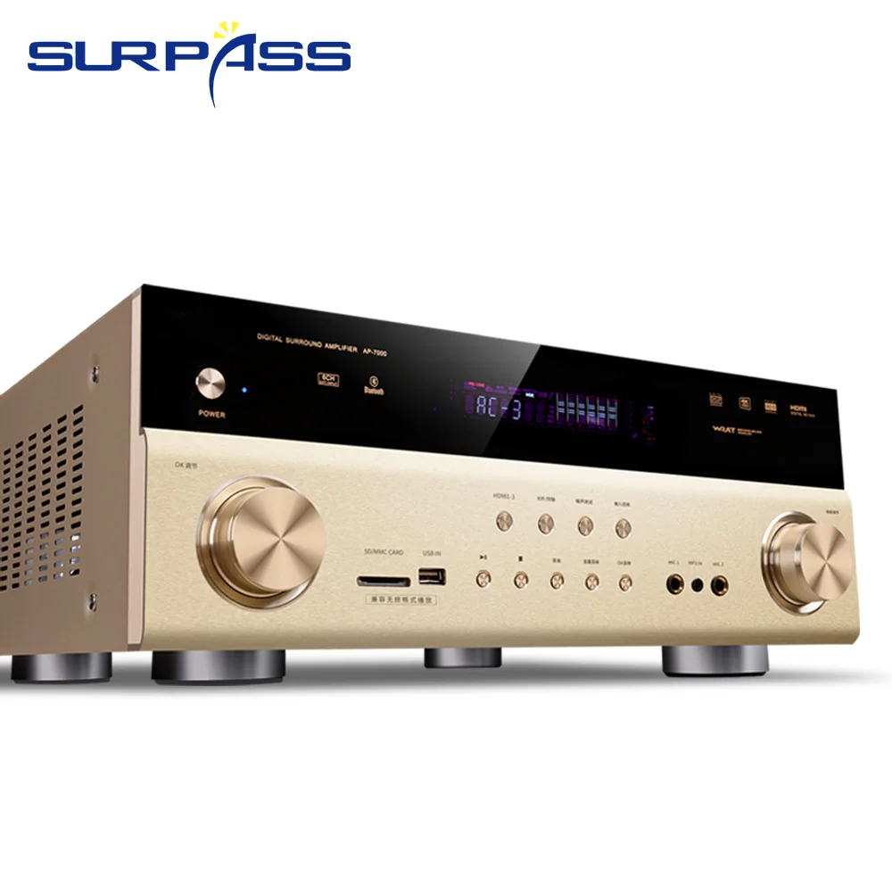 Amplificatore Audio Home Theater Amplificatore Digitale Hifi Bluetooth A 6 Canali True 5.1 Sistema Audio Karaoke Ad Alta Potenza Per Soggiorno
