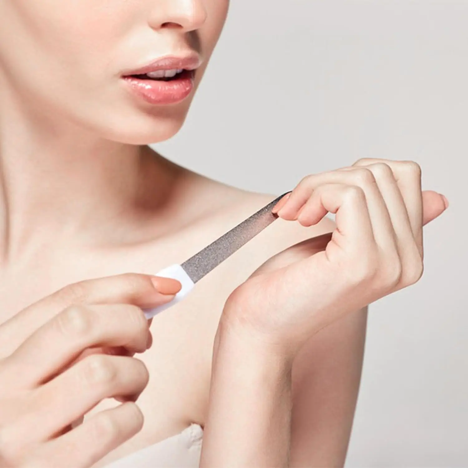 1PC DIY 네일 아트 전문 네일 파일 금속 네일 파일 양면 고품질 네일 파일 매니큐어 페디큐어 미용 도구