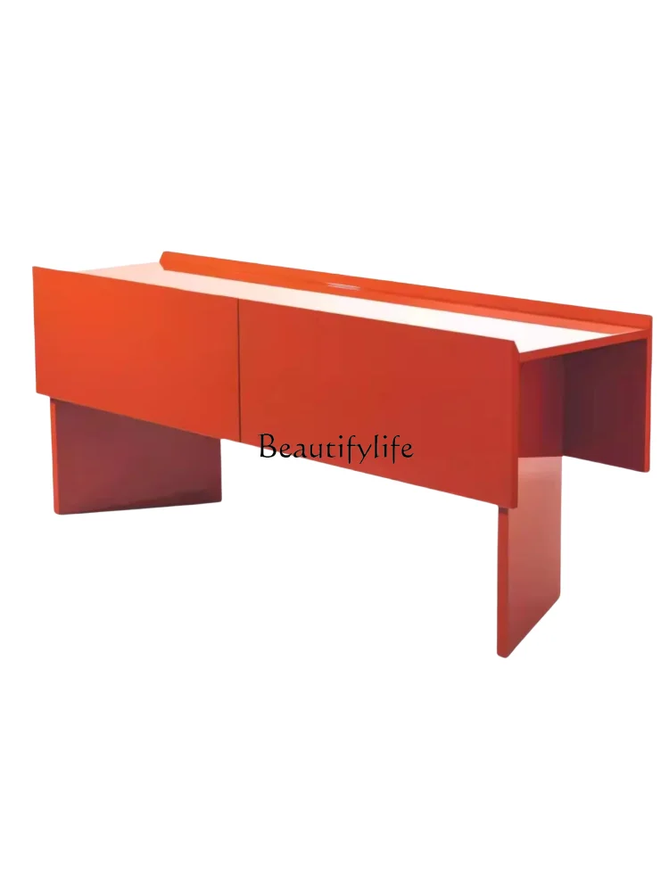 

Nordic Paint Hallway Solid Wood Sideboard Modern Minimalist Decoration Storage Locker
