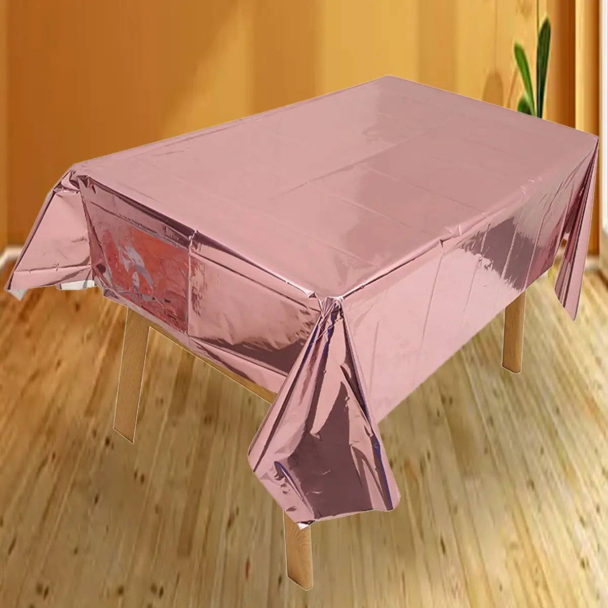 137cm*183cm Rose Gold Sliver Disposable Tablecloth For Birthay Wedding Party Decoration Home Decor