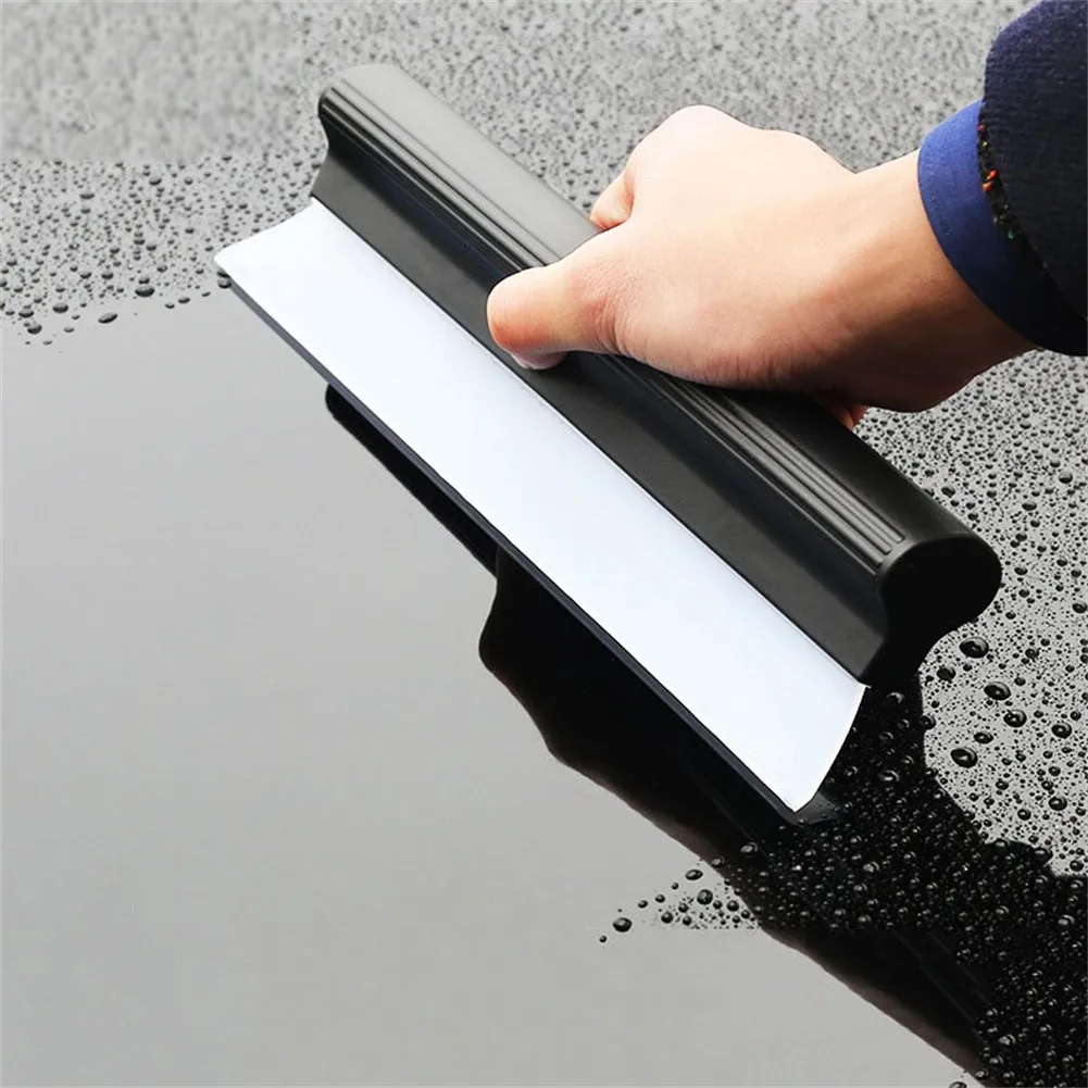 Wiper Car Window Cleaning Glass Scraper Non-Scratch Flexible Soft Silicone Handy Squeegee Car Water Wiper Clean Scraper