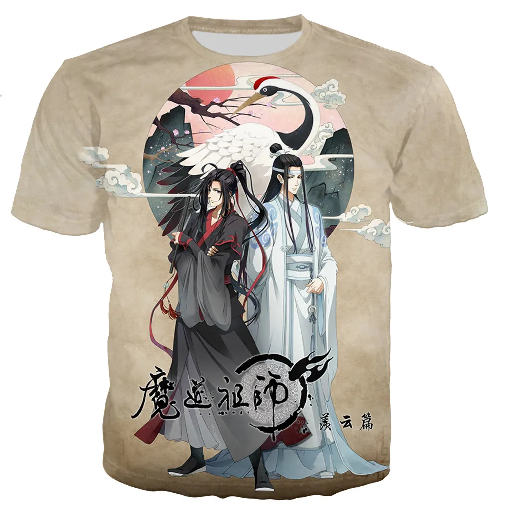 

MO DAO ZU SHI T Shirt Men Women Anime 3D Printed T-shirts Fashion Casual Harajuku Style Tshirt Streetwear Oversized Tops Tees