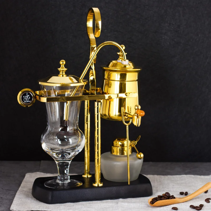 Luxury Vintage Style Home Coffee Maker Coffee Pot Belgian Royal Coffee  Machine Set Siphon Drop Coffee Pot Manual Coffee Grinder - AliExpress