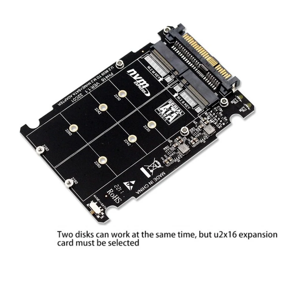 M.2 SSD to U.2  2in1 M.2 NVMe  SATA-Bus NGFF SSD-PCI-E U.2 SFF-8639  PCIe M2 ȯ