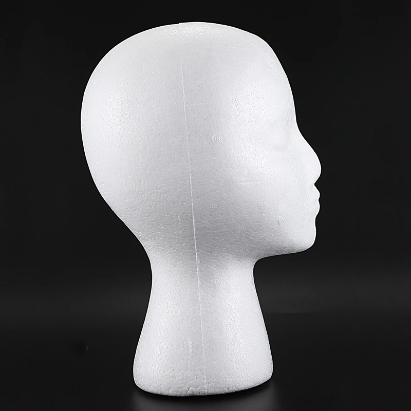 

10X Styrofoam Foam Mannequin Wig Head Display Hat Cap Wig Holder White Foam Head