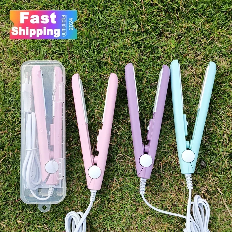 High Quality Hair Straightener Hot Comb Mini Professional hair straightener and curler Iron Styling tools