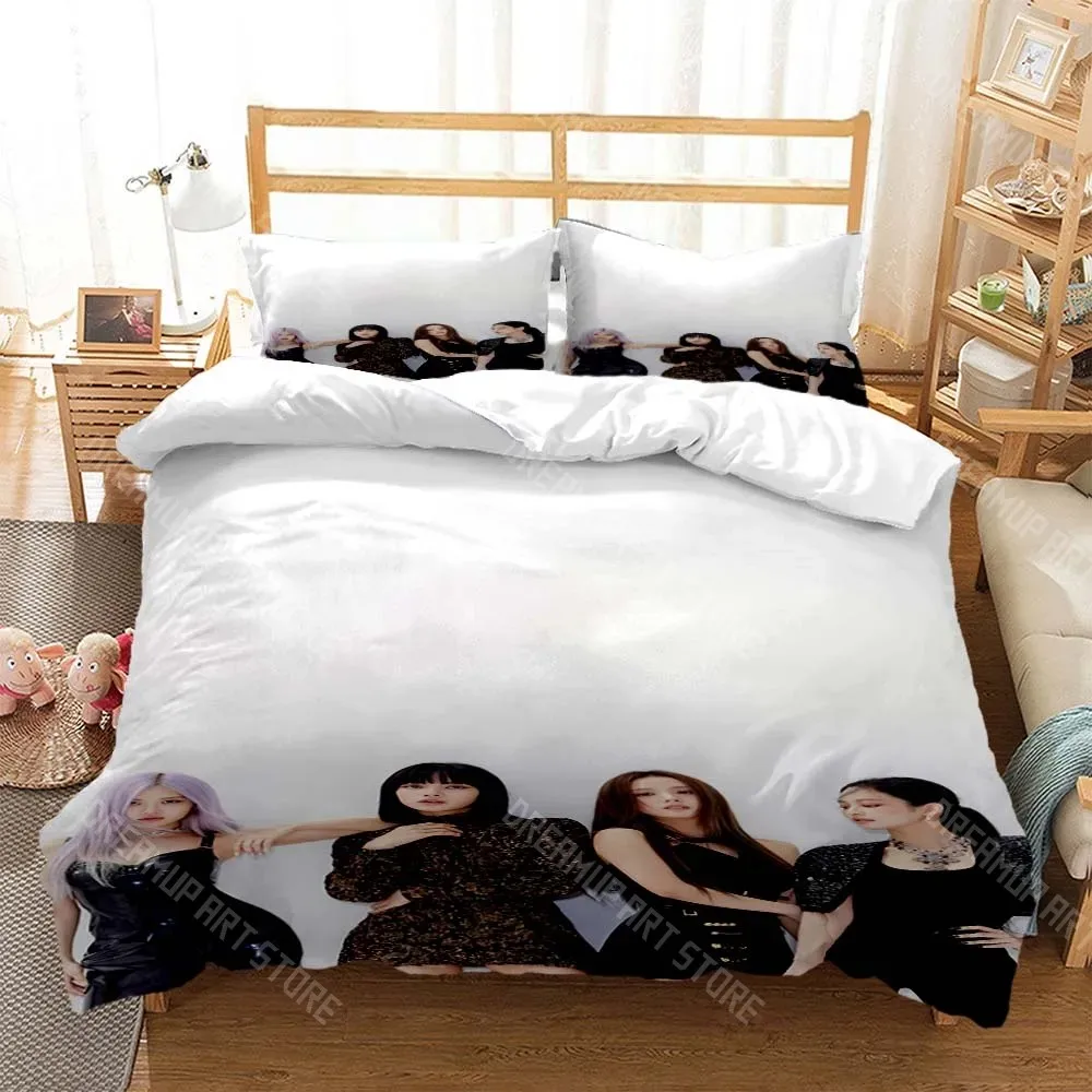 3D Print Fashion Black Top Notch Gril Pink Bedding Set Boys Girl Twin Queen King Size Duvet Cover Pillowcase Bed boys Adult 4