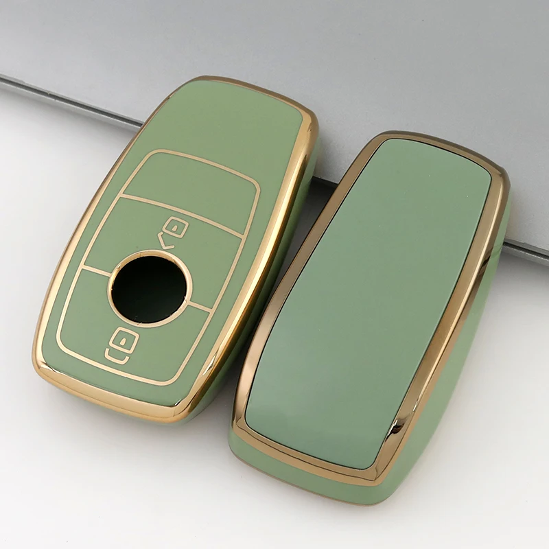 Premium Car Key Cover Case for Mercedes Benz - Sleek 2-Button Key Fob Protector