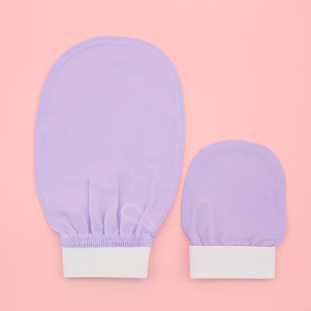 100% Silk Exfoliating Glove Turkish Silk DEEP EXFOLIATING Body Scrubber Dead Skin Removal Body Exfoliator SMOOTHS SKIN 6