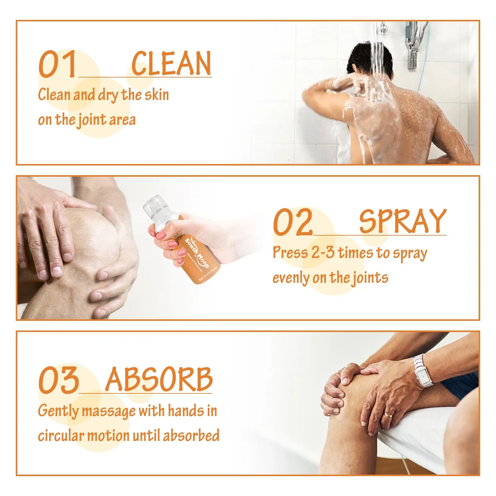Bee Joint Care Spray Care Joint Pain Bee Gel Spray For Neck, Knee, Shoulder, Waist, Leg（100ml）