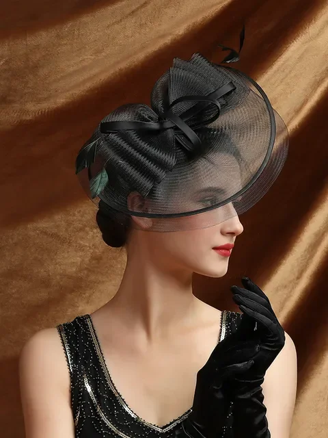 Wedding Accessories Formal Dresses Mesh Fascinator Hats Headwear Kentucky Derby Headpiece for ladies Hair Accessories Ｗomen - 5