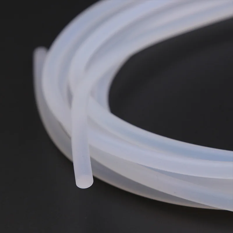 High-Temperature Waterproof Silicone Cord - White Rubber Trim Seal Strips, 1-16mm Diameter
