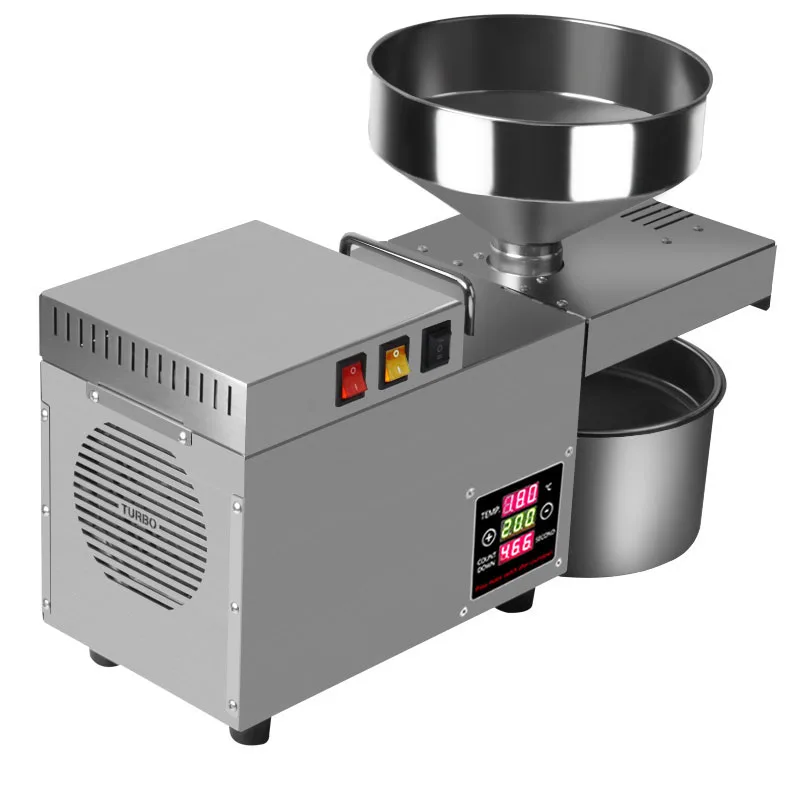 220V 110VIntelligent Oil Press Automatic Household Stainless Steel Hot Cold Oil Extraction Machine Home Commercial Oil Maker 4