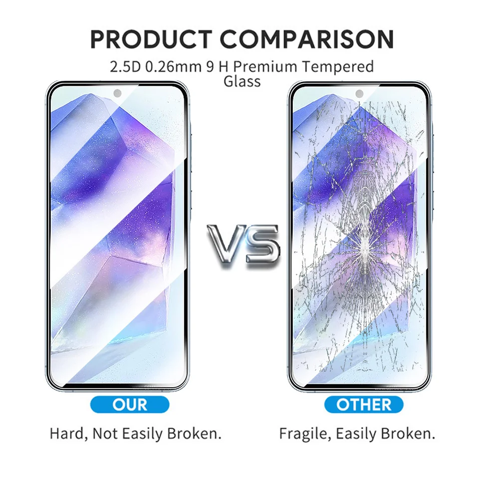 Dual Function Camera and Screen Protector - Tempered Glass Shield